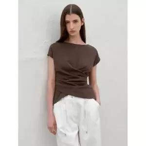 ATELIER NAIN LOWER WAIST TUCK JERSEY TOP T-7048