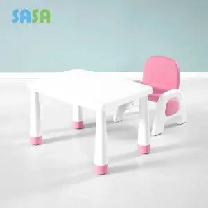 [SASA]사사가구 뉴브로디 높이조절 유아책상 의자 2인세트