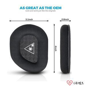 Turtle Beach 600 Gen 2 무선 게임용 헤드셋 1 쌍 교체 이어 패드 쿠션 머프