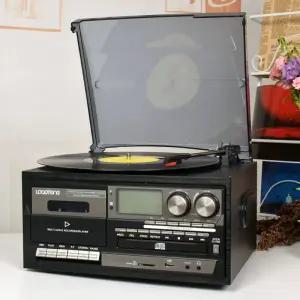 올인원 전축 오디오 LP 카세트 블루투스 턴테이블 CD USB