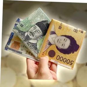 프린트 지폐 현찰 가짜 장난감 봉투 용돈지갑 3types