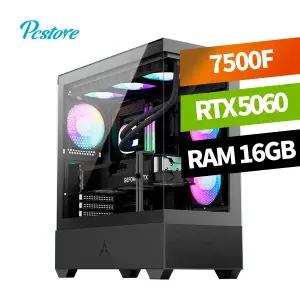 피씨스토어 AMD 베스트 배틀그라운드 게이밍PC 라이젠5 7500F RTX5060 (16GB, M.2 500GB)