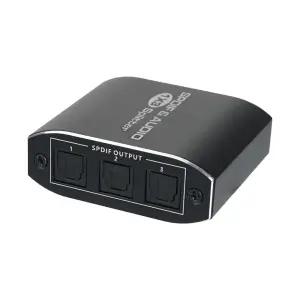 1x3 오디오 스플리터 분배기 SPDIF AUDIO SPLITTER디지털 사운드컨버터 분배 익스트랙터 스위치 변환 아날