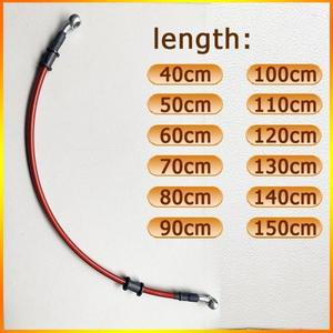 바이크 오토바이 브레이크 호스 40cm 80cm 범용 케이블 라인 28   땋은 강철 유압 클러치 라디터 오일 쿨러