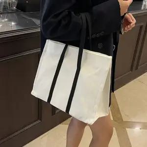 베이직 스퀘어 토트백 크로스 빅사이즈