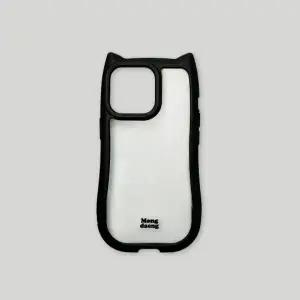 몽댕 Mongdaeng Devil cat iphone Case Black 데빌 고냥이