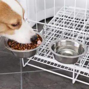 고품질 예홈펫 스텐 강아지 고양이 급식기 밥 물 그릇 식기 (WFJX7VX)