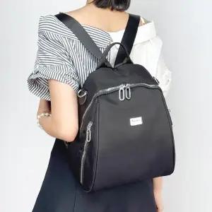 [다잇템] 여자 출근 베이직 자크 가방 스트랩 바스락 백팩