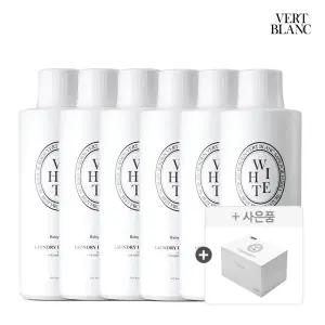 [3+3+신제품]베르블랑 아기 중성세제 본품/리필 1L 6개+이염방지시트 100매 증정