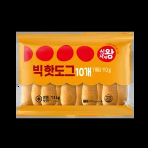 식자재왕 핫도그 빅사이즈 1.1kg (110gx10ea)