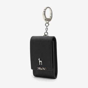 [헤지스](대구신세계)[21FW][HAZZYS ACC][CHESTER]블랙 퍼피 장식 체크배색 스마트키홀더 HJHO2E287BK
