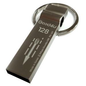 굿포유 PIO G21 메탈 키링 USB메모리  128GB 라이트 실버