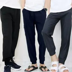 여름 아이스 남성 건빵바지 쿨 조거팬츠 쿨링 남자 카고 스판 빅사이즈 트레이닝 추리닝(M~XXL)