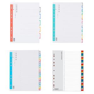 문화산업 바인더 A4  PP인덱스/속지 / 5/10/20/31분류 A690-7/A691-7/A692-7/A693-7
