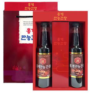 홍게 만능간장 500ml 2개입 선물세트/만능소스 맛간장 단체 답례품/추석 명절선물
