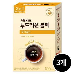 맥심 모카골드 부드러운 블랙 커피믹스, 100개입, 3개