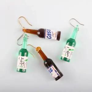 [하프클럽/]소주   맥주 인싸 귀걸이 참이슬 카스 웃긴 쓸데없는선물 특이한