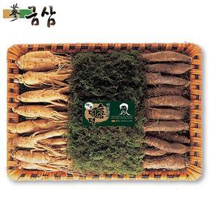 [금산골드] 국내산 수삼 더덕세트 수삼 소 500g + 더덕 500g (수삼12-15편/더덕15-25뿌리)