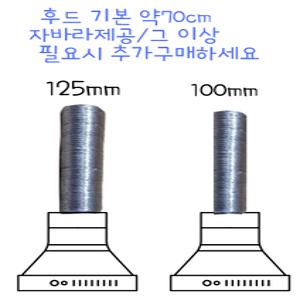 주방후드 자바라 알루미늄 자바라 75？ 100？ 125？ 선택