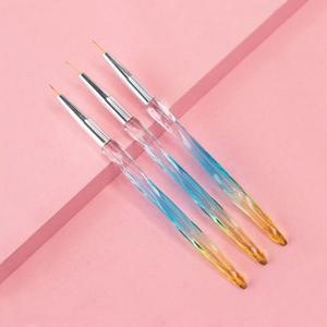 고품질 네일아트 블루엔그린 아크릴 세필 붓 브러쉬 3종 세트 네일아트붓 네일아트브러쉬 (WFHTV53)