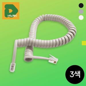 유선 내선전화 내선 수화기선 플러그 전화 블랙 송수화기 전화연결선 표준 코드 전화선 줄 전화기 케이블