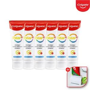 [콜게이트]콜게이트 미국 고불소 잇몸 충치 불소 토탈 프로페셔널 클린 치약 110gx6개+치약짜개