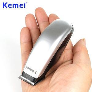 Kemei 로 디자인 전기 머리 미니 소형 호환 휴대용 헤어 트리머 커팅 수염 이발사 면도기 남자 스타일 도구