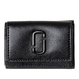 텍스처드 가죽 콤팩트 카드 지갑 2F3SMP049S07 001 BLACK