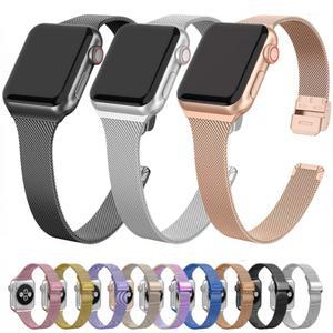 Apple watch 용 밀라노 스트랩 10 42mm 46mm 9 8 7 45mm 41mm 6 5 4 3 SE 40mm 44mm iWatch Ultra 2 1 49mm 밴드 용 금속 손목 밴드