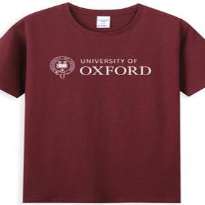 Oxon British University Uniform Short-Sleeved Oxford Study 해외 티셔츠 대학교 옥스포드 파티 기념