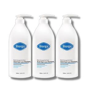 바이오가 바이오틴 손상모발개선 탈모완화 샴푸 1000ml 3개