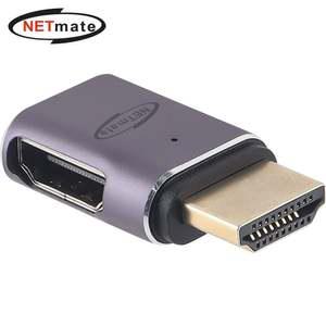 넷메이트 HDMI 2.1 M/F 오른쪽 꺾임 젠더 NM-HG2102