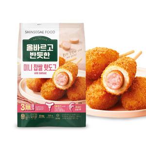 신세계 푸드 올반 미니 찹쌀 핫도그 40g x 8개 x 3팩