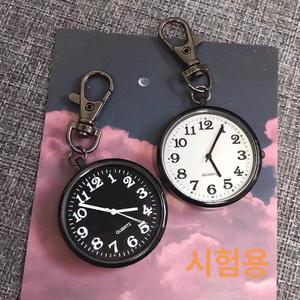 회중워치 키체인 간호사 빈티지 다기능 클립 주머니