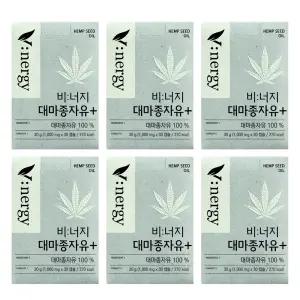 알피바이오 비너지 대마종자유 플러스 1000mg x 30캡슐 6박스 -디카라이프-