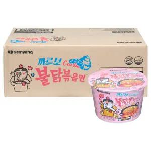 삼양 까르보 불닭볶음면 큰컵 105g 16개