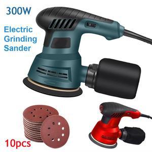 300W 전기 편심 샌더 5 인치 125mm 샌딩 플레이트 목재 가공 가구 자동차 연마 기계