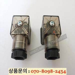 나사 및 개스킷이 있는 DIN 커넥터 박스 솔레노이드 코일 DC 전압 MPM 24V용 Led 표시기