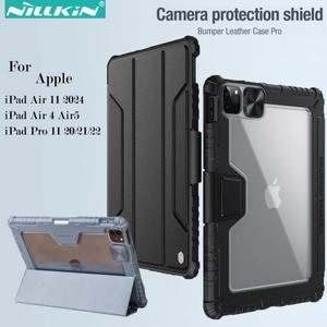 Nillkin For IPad Pro11 202020212022Air 45Air11 2024 범퍼 프로 가죽 케이스 슬라이드 카메라 보호 쉴드