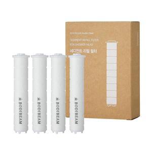 [4팩] 바디빔 샤워 교체 필터, NSF , 건성 피부 및 모발에 좋습니다