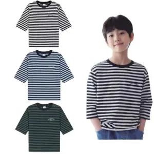 [롯데백화점]탑텐키즈 공용)베이직 스트라이프 7부티 MKE3TS1002