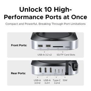 UGREEN 맥 미니 M4/M4 Pro USB 허브 도킹 스테이션 M.2 NVMe SSD 8TB 최대 10Gbps 170MB/s 스플리터 독 포