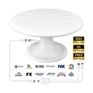 Bsadne 장거리 RV TV 안테나 실외 디지털 HDTV 안테나, 신호 부스터 16피트 동축 케이블 - 캠핑카, 트레일러 트럭 카라반 보트용