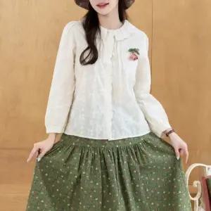데미 레이스 블라우스  마담 미시 중년 여성 빅사이즈 40대 50대