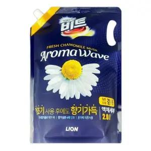 비트 때가 쏙 아로마 웨이브 카모마일 겸용 액체 세탁세제 리필용 2L D
