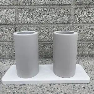 규조토 칫솔꽂이 욕실 정리 스탠드 그레이