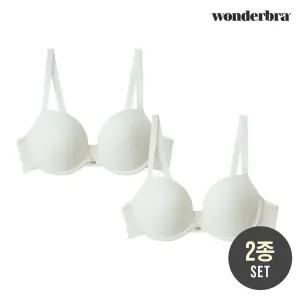[브라 1+1]  에센셜 원더볼드 크림 브라 2종 WBWBR2N20_2