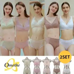 오모떼 한겹보정 레이스 브라렛팬티 4종세트/택일