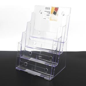 투명 카달로그꽂이 A4 4단 전단지 홍보물 팜플렛진열대