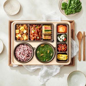 본도시락 [건강한상] 우렁강된장 제육 쌈밥 한상